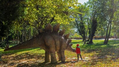 Dinosaurus a chlapec